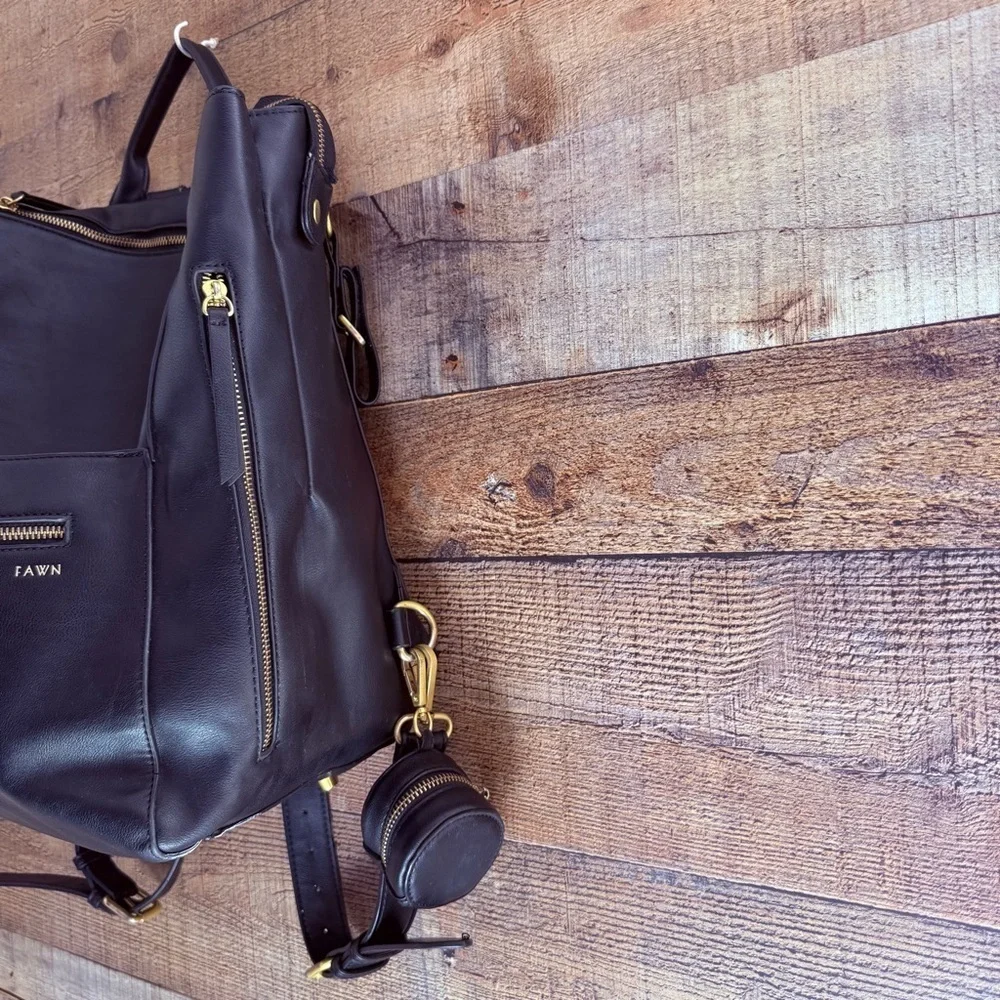 Fawn The Square Diaper Bag - Black - Comes W Extras